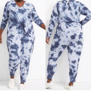 NWT Lane Bryant LIVI Tie-Dye Jumpsuit size 18/20|Loungewear comfy travel